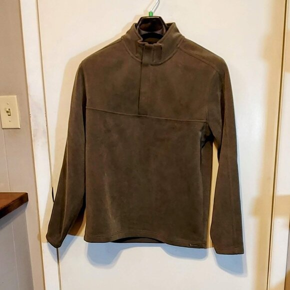 Royal Robins Men's Pullover Gray 1/4 Zip Front Long Sleeves SZ M Logo Classic - Picture 1 of 7